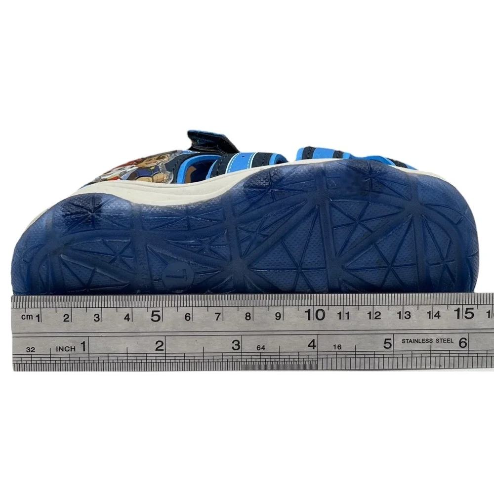 Paw Patrol Toddler Boys Light Up Sport Fisherman Sandals Size 7 Blue‎ Closed Toe